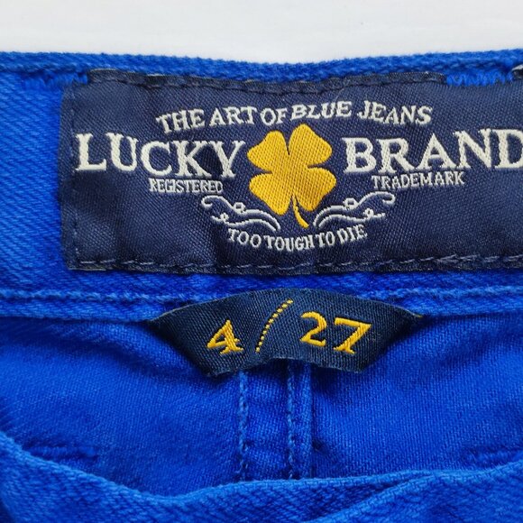 Lucky Brand Jeans Riley Short blue coloured women's size 4/27 - Picture 4 of 15